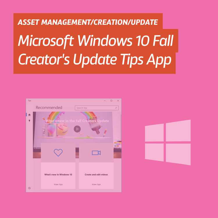 Microsoft Windows 10 Fall Creator’s Update Tips App