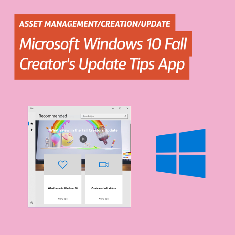 Microsoft Windows 10 Fall Creator’s Update Tips App