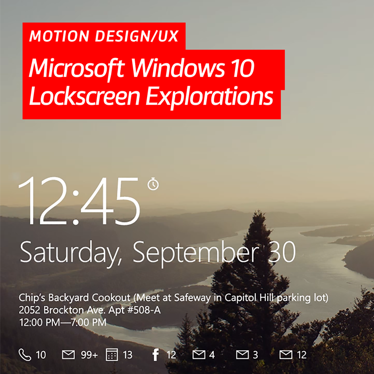 Windows 10 Lock Screen Explorations